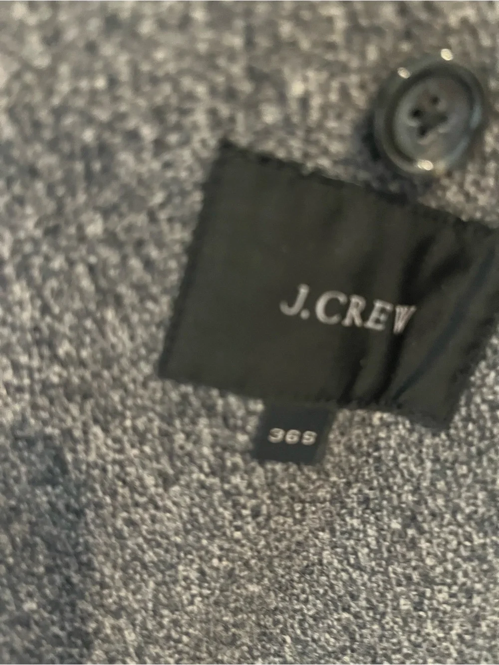 J Crew Men's Double-Breasted Wool Coat - Gray